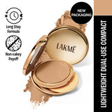 Lakmï¿½ 9to5 Unreal Dual Cover Pressed Powder ï¿½ 20 Nude|9 gms|MRP 699