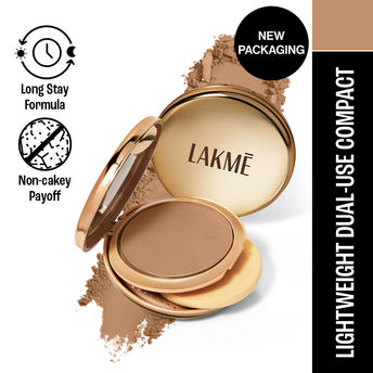 Lakmï¿½ 9to5 Unreal Dual Cover Pressed Powder ï¿½ 34 Almond|9 gms|MRP 699