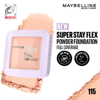 Maybelline Super Stay 30H Flex Powder Foundation � 115|9 gms|MRP 799