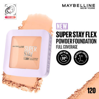 Maybelline Super Stay 30H Flex Powder Foundation � 120|9 gms|MRP 799
