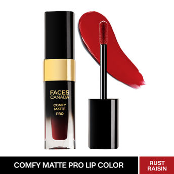 Faces Canada Comfy Matte Pro Liquid Lipstick - Rust Raisin 02|5.5 ml|MRP 699