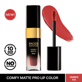 Faces Canada Comfy Matte Pro Liquid Lipstick - Umber Fix 10|5.5 ml|MRP 699
