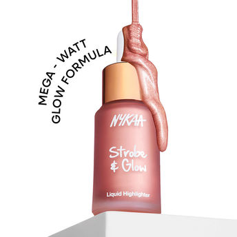 Nykaa Strobe & Glow Liquid Cream Highlighter - Blushed Moonlight|20 ml|MRP 725