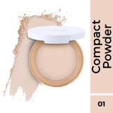 Nykaa All Day Matte 12Hr Oil Control Face Compact Powder With SPF 15 PA ++ - Ivory 01|8 gms|MRP 269