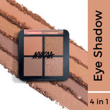 Nykaa Eyes On Me! 4 in 1 Quad Eyeshadow Palette - Desk to Date|5 gms|MRP 375