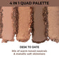 Nykaa Eyes On Me! 4 in 1 Quad Eyeshadow Palette - Desk to Date|5 gms|MRP 375