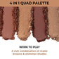 Nykaa Eyes On Me! 4 in 1 Quad Eyeshadow Palette - Work to Play|5 gms|MRP 375