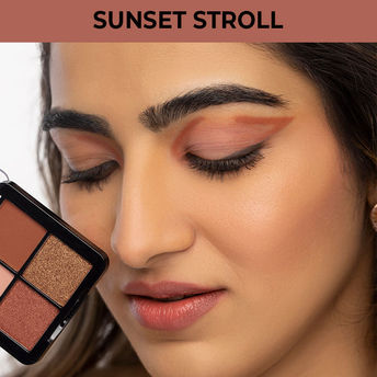 Nykaa Eyes On Me! 4 in 1 Quad Eyeshadow Palette - Sunset Stroll|5 gms|MRP 375