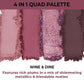 Nykaa Eyes On Me! 4 in 1 Quad Eyeshadow Palette - Wine & Dine|5 gms|MRP 375