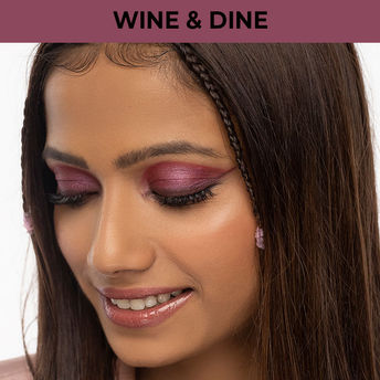 Nykaa Eyes On Me! 4 in 1 Quad Eyeshadow Palette - Wine & Dine|5 gms|MRP 375