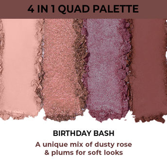 Nykaa Eyes On Me! 4 in 1 Quad Eyeshadow Palette - Birthday Bash|5 gms|MRP 375