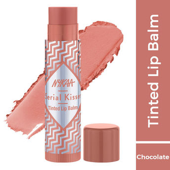 Nykaa Serial Kisser Moisturising Tinted Lip Balm With Chocolate Nude|4.8 gms|MRP 199