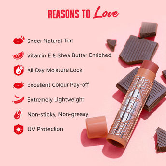 Nykaa Serial Kisser Moisturising Tinted Lip Balm With Chocolate Nude|4.8 gms|MRP 199