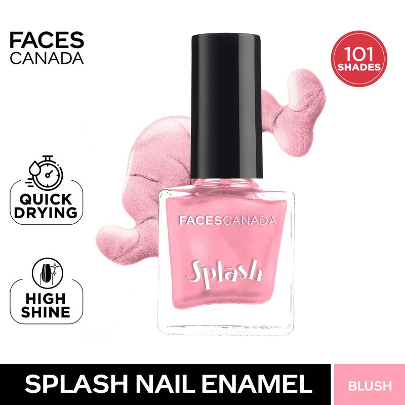 Faces Canada Splash Nail Enamel � 105 Blush|8 ml|MRP 129