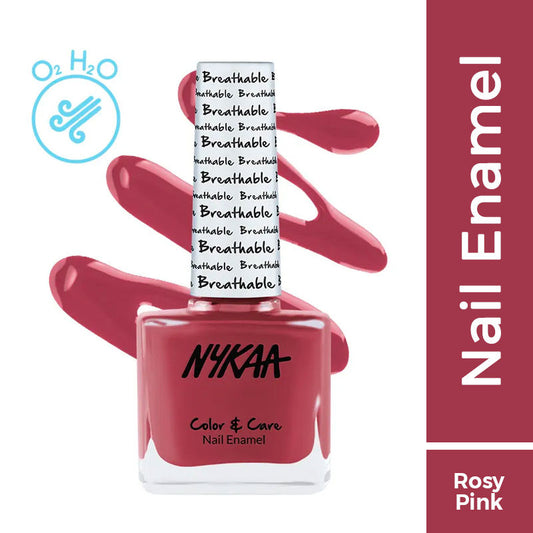 Nykaa Breathable Nail Enamel - Rosy Future - 322|9 ml|MRP 229