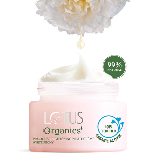 Lotus Organics Precious Brightening Night Cream|50 gms|MRP 895