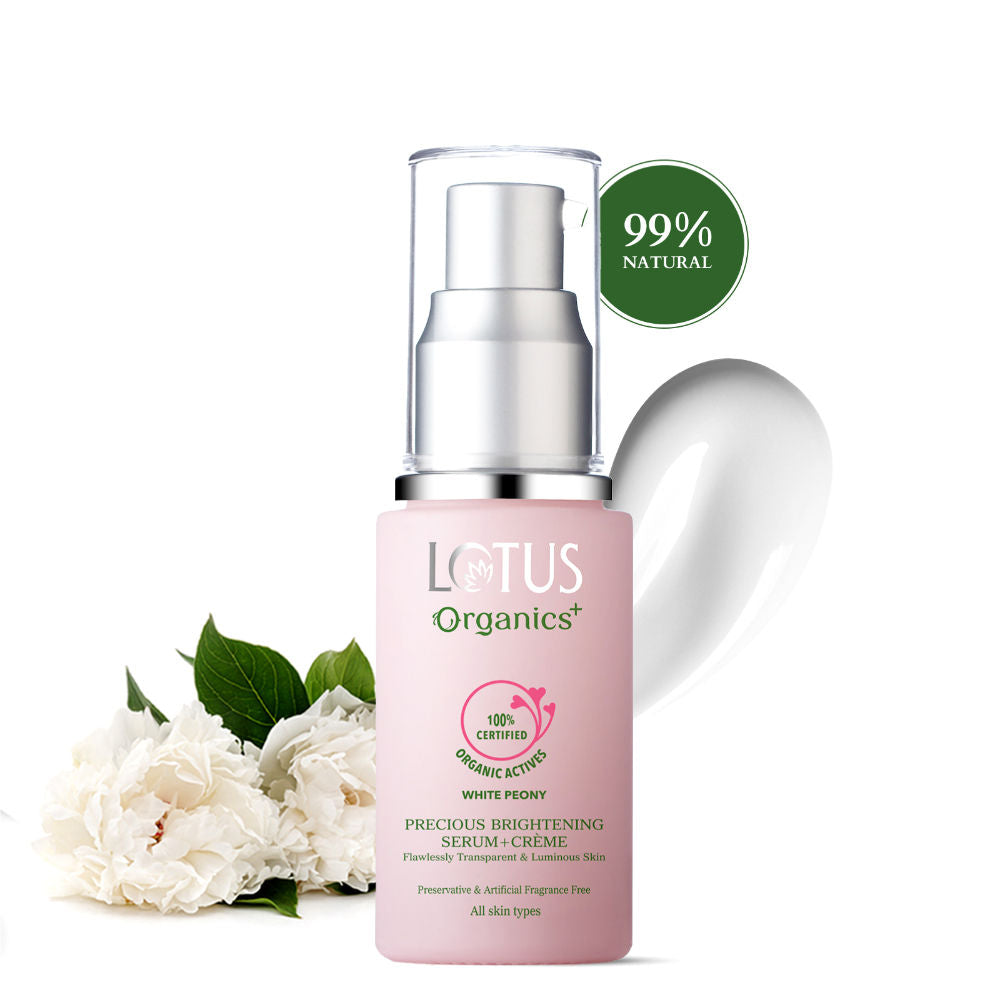 Lotus Organics Precious Brightening Serum + Creme|30 ml|MRP 945