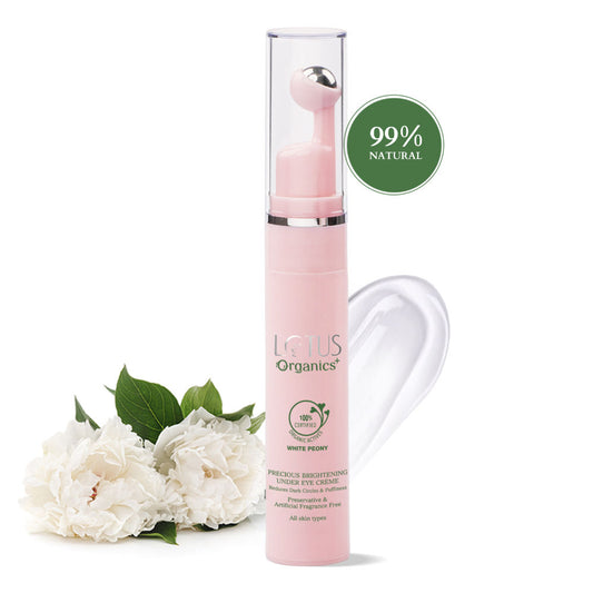 Lotus Organics Precious Brightening Under Eye Creme|15 ml|MRP 785