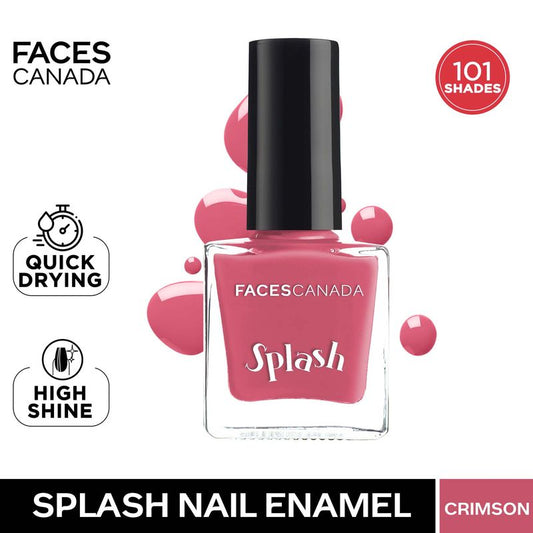 Faces Canada Splash Nail Enamel � 106 Crimson|8 ml|MRP 129