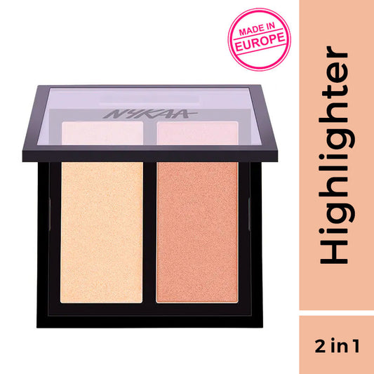 Nykaa Glow Getter Highlighting & Illuminating Duo Palette - 24K Glam 01|9 gms|MRP 749