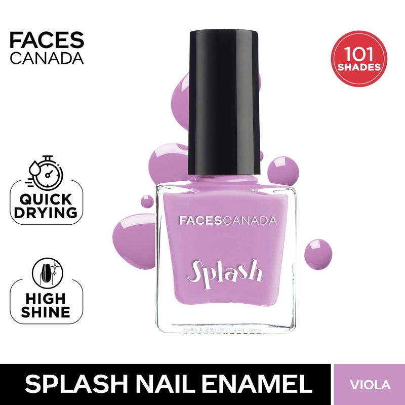 Faces Canada Splash Nail Enamel � 41 Viola|8 ml|MRP 129