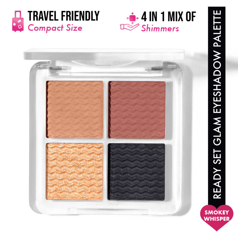 Insight Ready Set Glam Eyeshadow Palette � 01 Smokey Whisper|11 gms|MRP 190