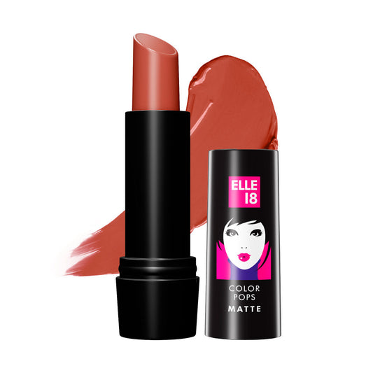 Lakme Elle 18 Color Pop Matte Long Stay Lip Colour  - B1 Tan Nude|4.3 gms|MRP 125