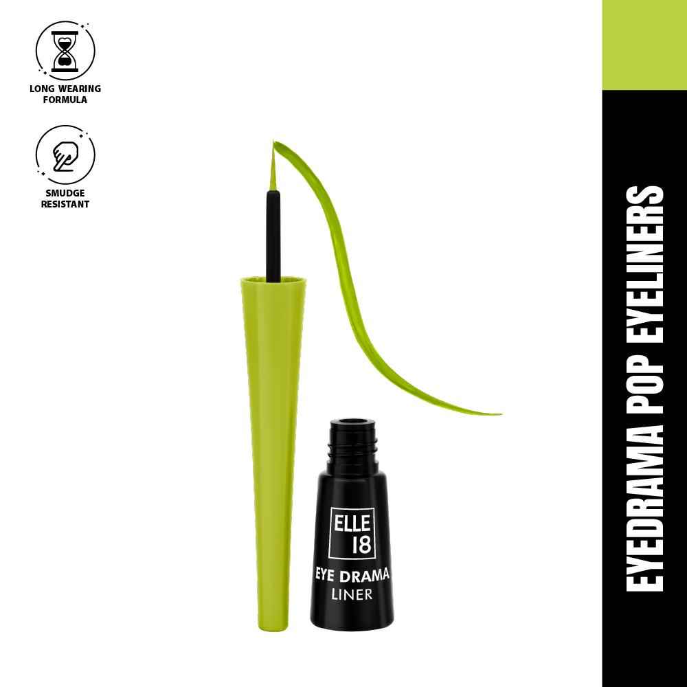 Lakme Elle18 Eye drama Liner Glo-green|3 ml|MRP 199