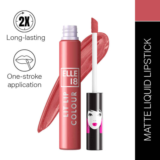 Lakme Elle 18 Liquid Lip Colour ï¿½ Flattering Nude|5.6 ml|MRP 160