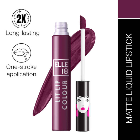 Lakme Elle 18 Liquid Lip Colour ï¿½ Sangria Blanca|5.6 ml|MRP 160