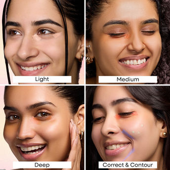 Nykaa SKINgenius Conceal and Correct Palette - Deep|9 gms|MRP 1499