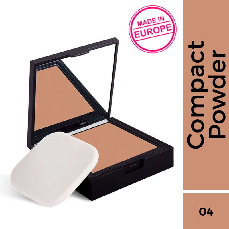 Nykaa SKINgenius Skin Perfecting & Hydrating Matte Powder Compact - Cosy Chestnut 04|9 gms|MRP 629