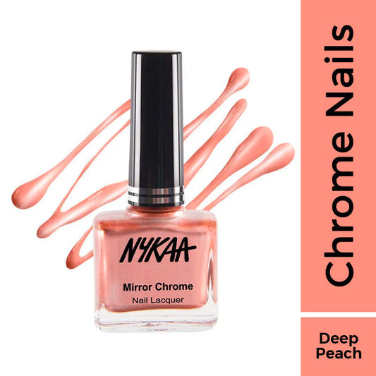 Nykaa Metallic Chrome Long Lasting Nail Enamel - Copper Age 167|9 ml|MRP 249