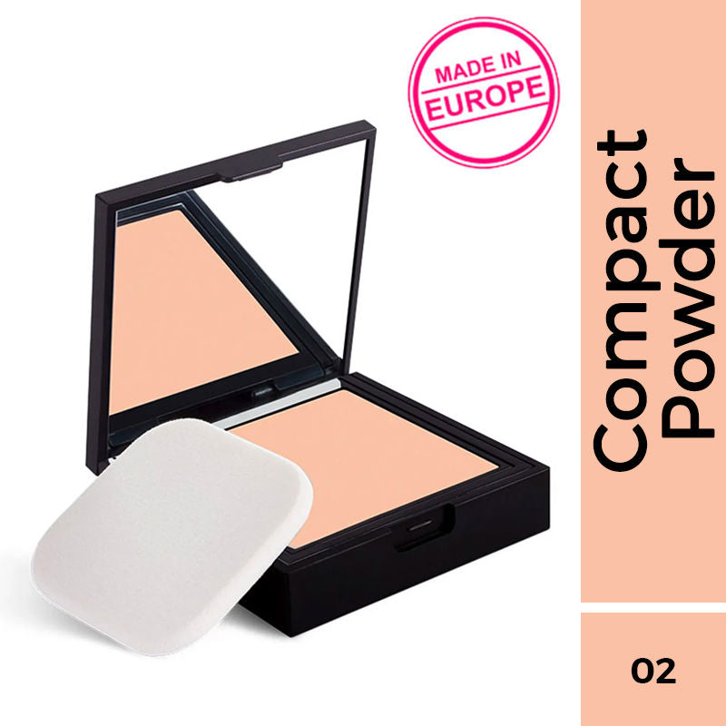 Nykaa SKINgenius Skin Perfecting & Hydrating Matte Powder Compact - Rose Beige 02|9 gms|MRP 629