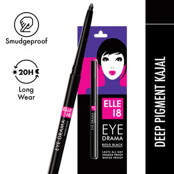 Lakmï¿½ Elle 18 Eye Drama Kajal ï¿½ Bold Black|0.35 gms|MRP 125