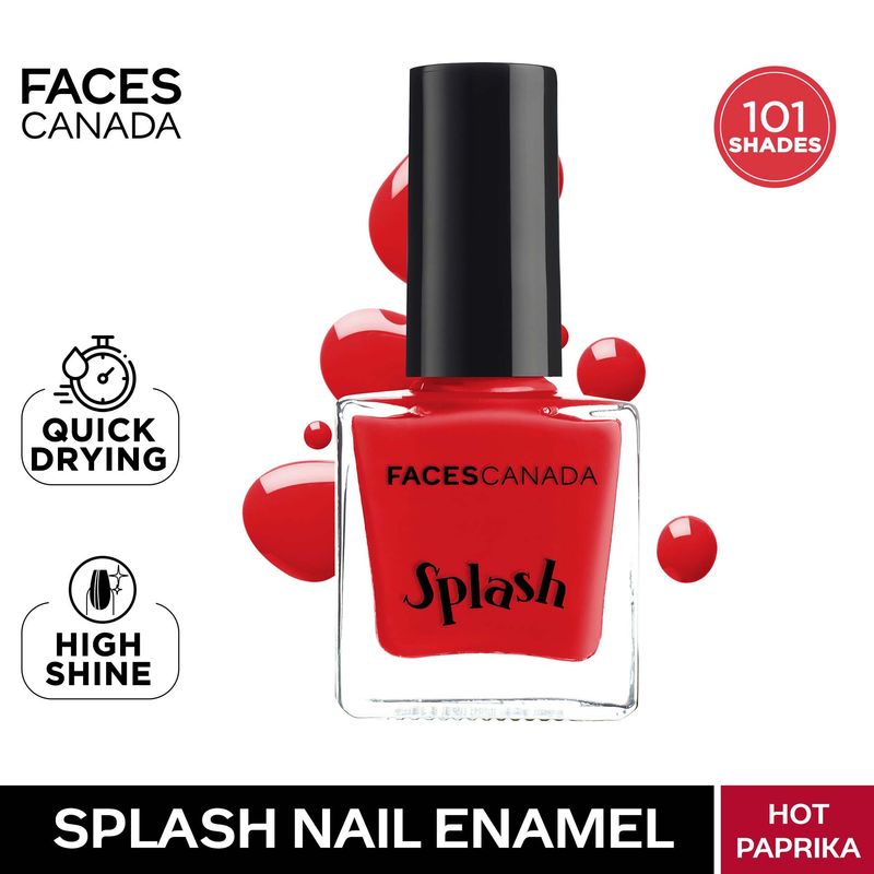 Faces Canada Splash Nail Enamel � 63 Hot Paprika|8 ml|MRP 129