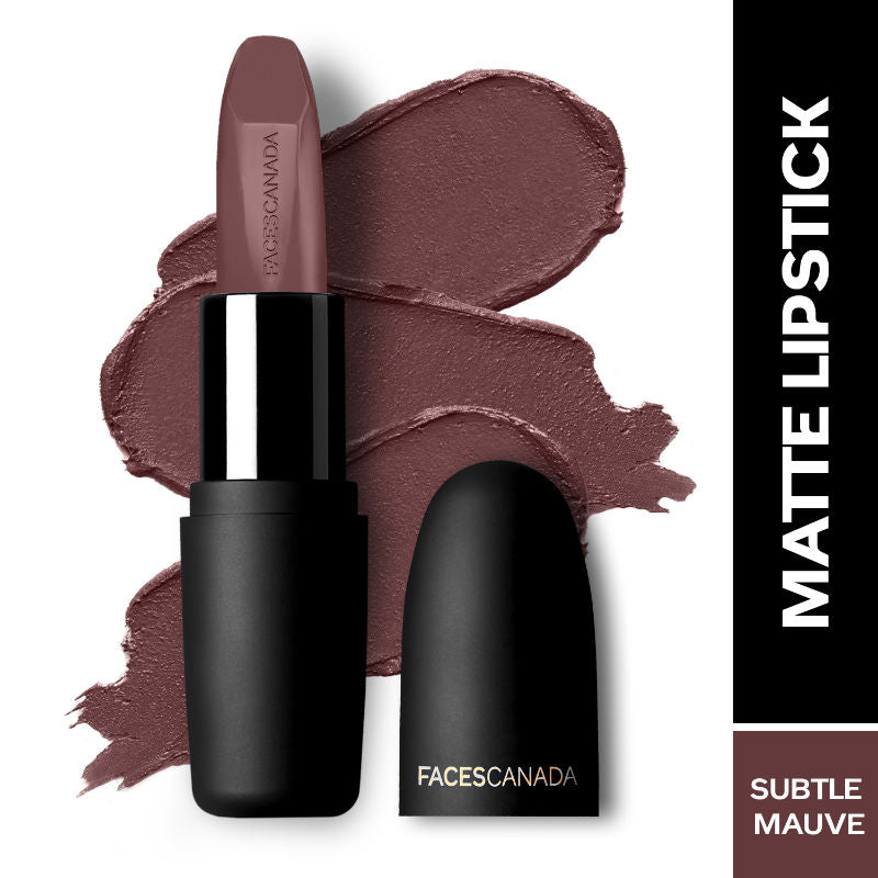 Faces Canada Weightless Matte Finish Lipstick � Subtle Mauve 10|4.5 gms|MRP 325