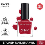 Faces Canada Splash Nail Enamel � 24 Royal Ruby|8 ml|MRP 129