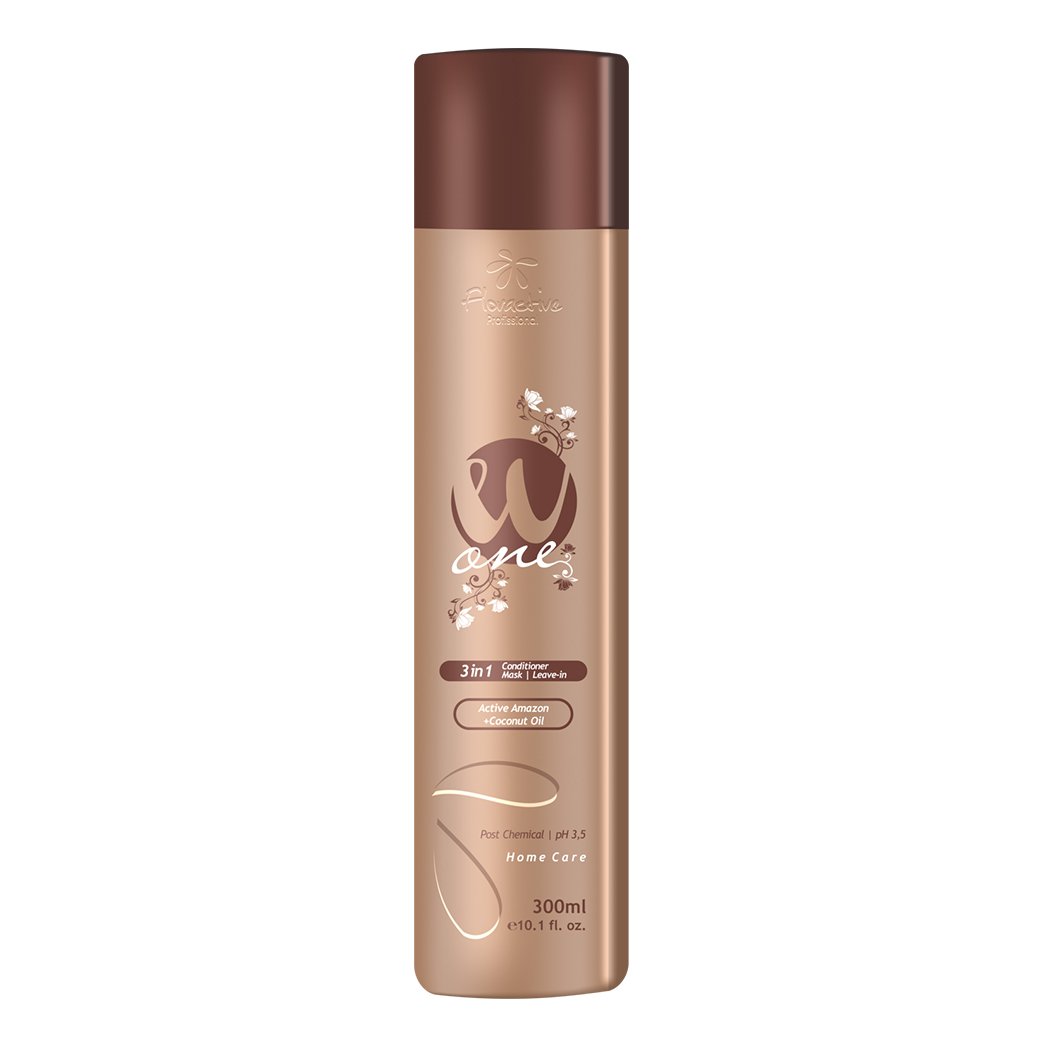 Floractive W One 3-in-1 Conditioner (300 ml) for professional keratin care to hydrate, repair, and smooth hair.