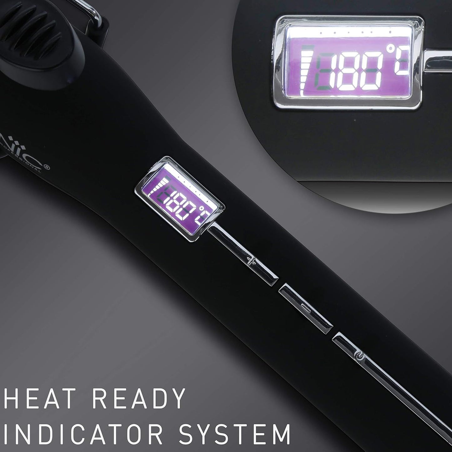 Ikonic Professional Curling Tong CT-22, a salon-grade hair styling tool with a 22 mm ceramic barrel.