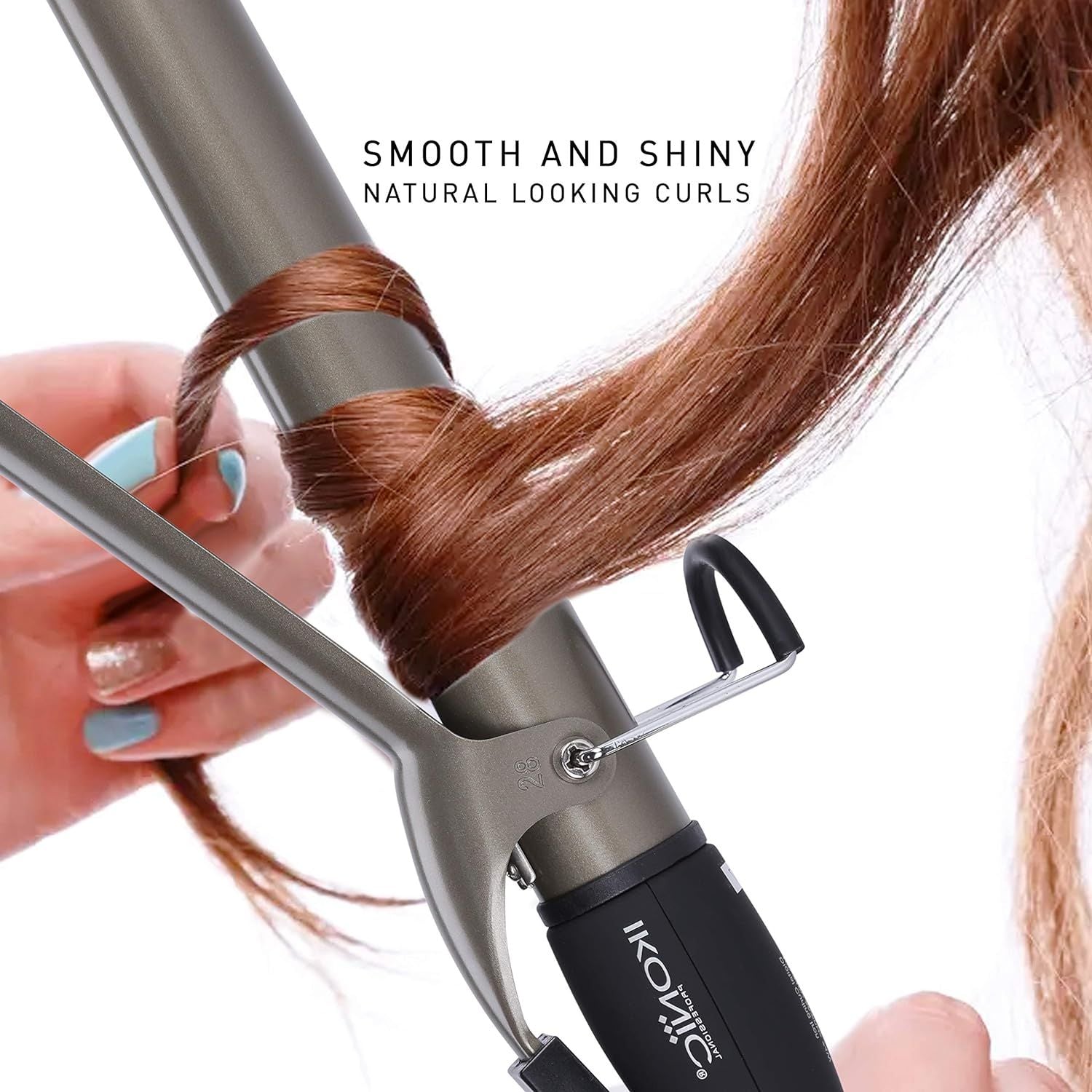 Ikonic Professional Curling Tong CT-22, a salon-grade hair styling tool with a 22 mm ceramic barrel.
