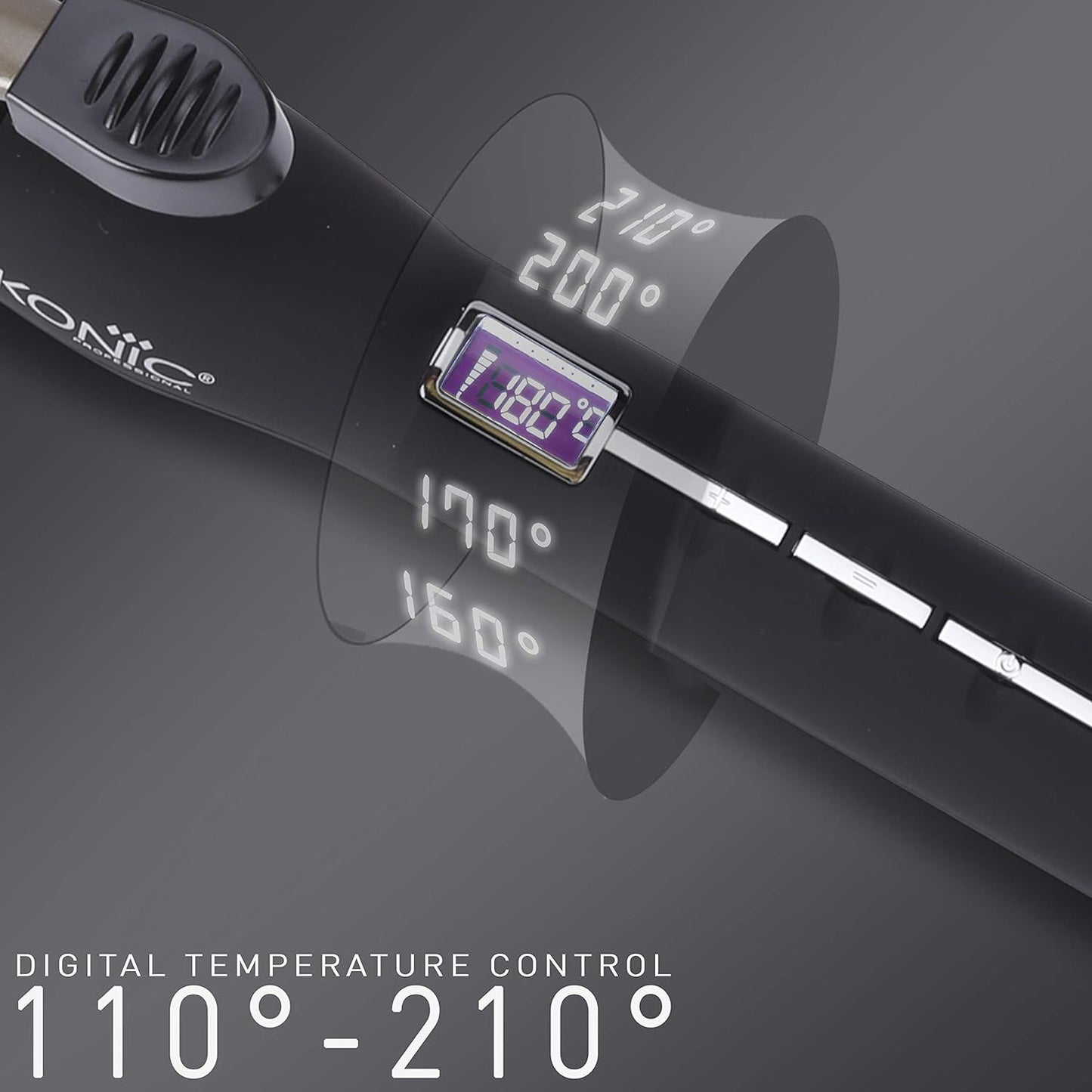 Ikonic Professional Curling Tong CT-22, a salon-grade hair styling tool with a 22 mm ceramic barrel.