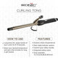 Ikonic Professional Curling Tong CT-22, a salon-grade hair styling tool with a 22 mm ceramic barrel.