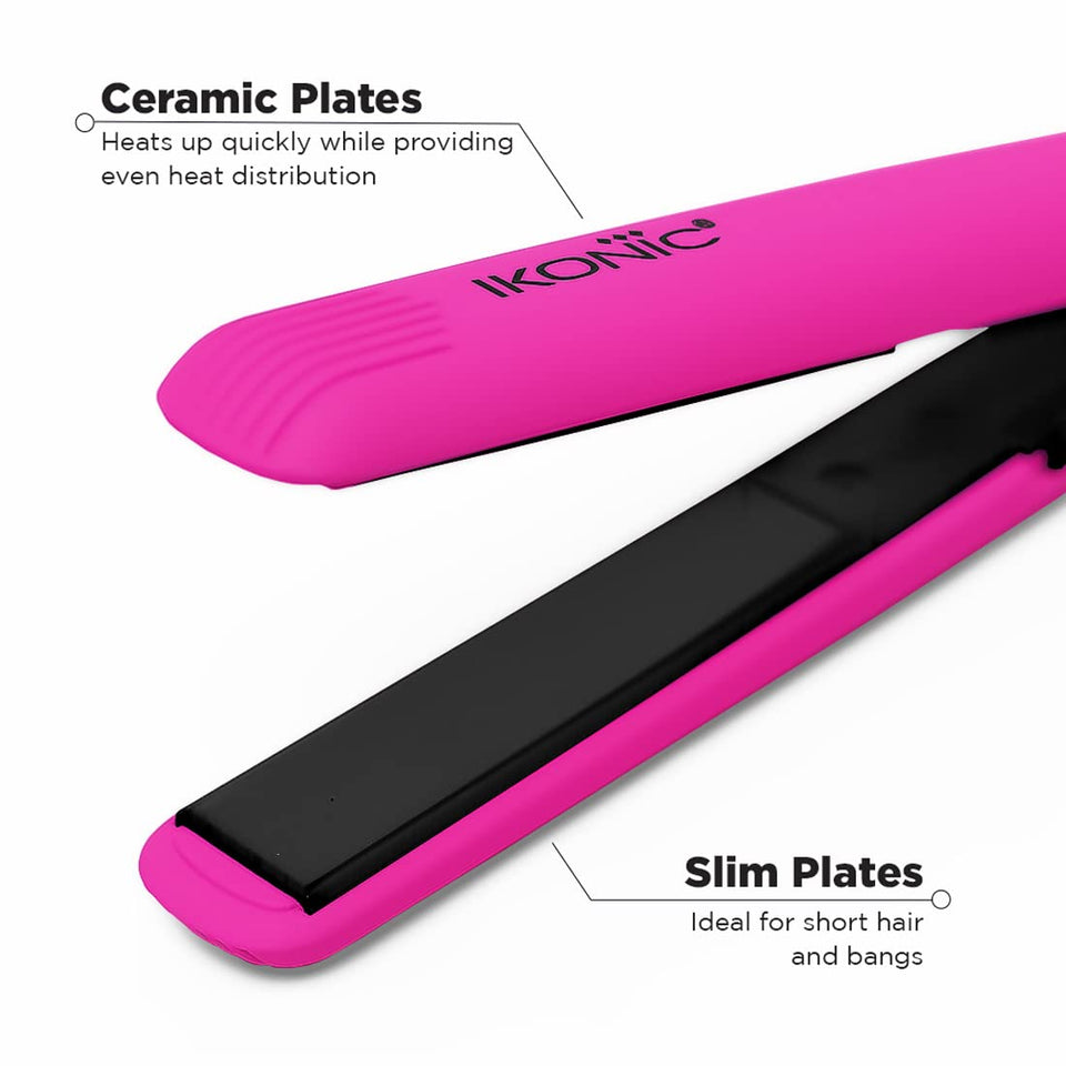 Ikonic Professional Mini Hair Straightener - Pink|MRP 1875