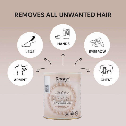Raaga Professional Pearl Liposoluble Body Wax |800 ml|MRP 1455