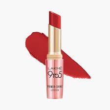 Lakme 9 to 5 Primer + Shine Lipstick ï¿½ SR1 Retro Red|3.6 gms|MRP 550