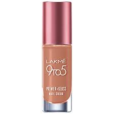 Lakme 9 to 5 Primer + Gloss Nail Color ï¿½ Staycation Nude|6 ml|MRP 260