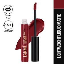 Lakme Forever Matte Liquid Lip Colour ï¿½ Crimson Rose|5.6 ml|MRP 450