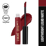 Lakme Forever Matte Liquid Lip Colour ï¿½ Crimson Rose|5.6 ml|MRP 450