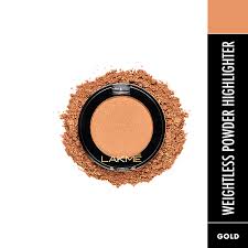 Lakme Face It Weightless Powder Highlighter ï¿½ Gold H2|4 gms|MRP 299